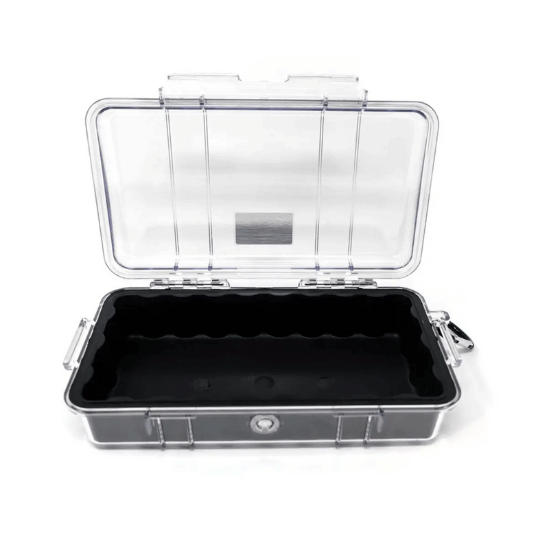 Peli 1060 Micro Case – Clear - Black | Waterproof Crushproof Kit Box