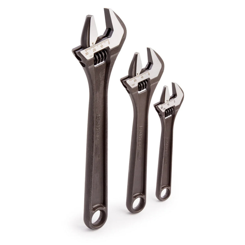 Bahco ADJUST3 Adjustable Wrench Set – 3 Piece (6″, 8″, 10″) | Professional-Grade Hand Tools