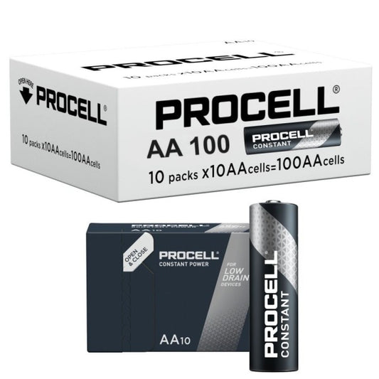 Duracell Industrial AA Batteries — Box of 100