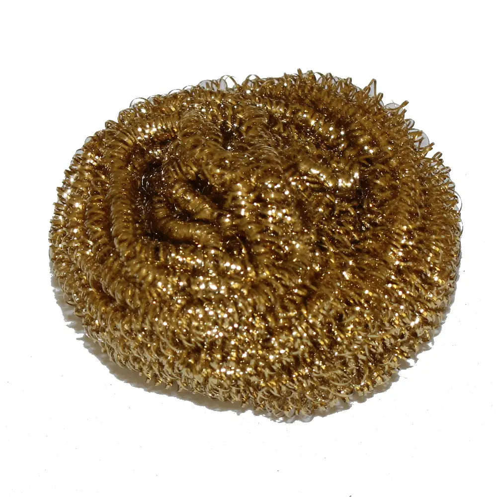 Soldering Iron Tip Cleaner — Brass Wire Sponge with Stainless Steel Holder &amp; Rosin Flux