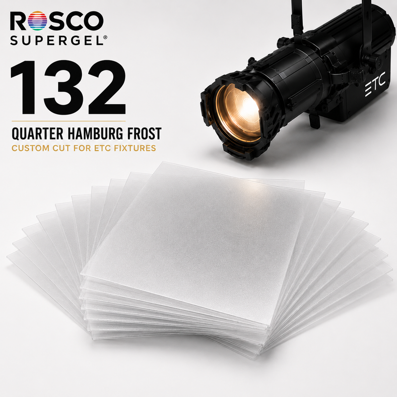 Rosco Supergel® 132 Light Hamburg Frost – Custom Cut for ETC Fixtures