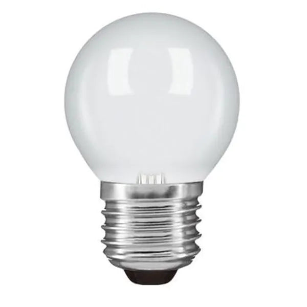 Golf Ball Bulb 45mm Round 240V 25W E27 Opal