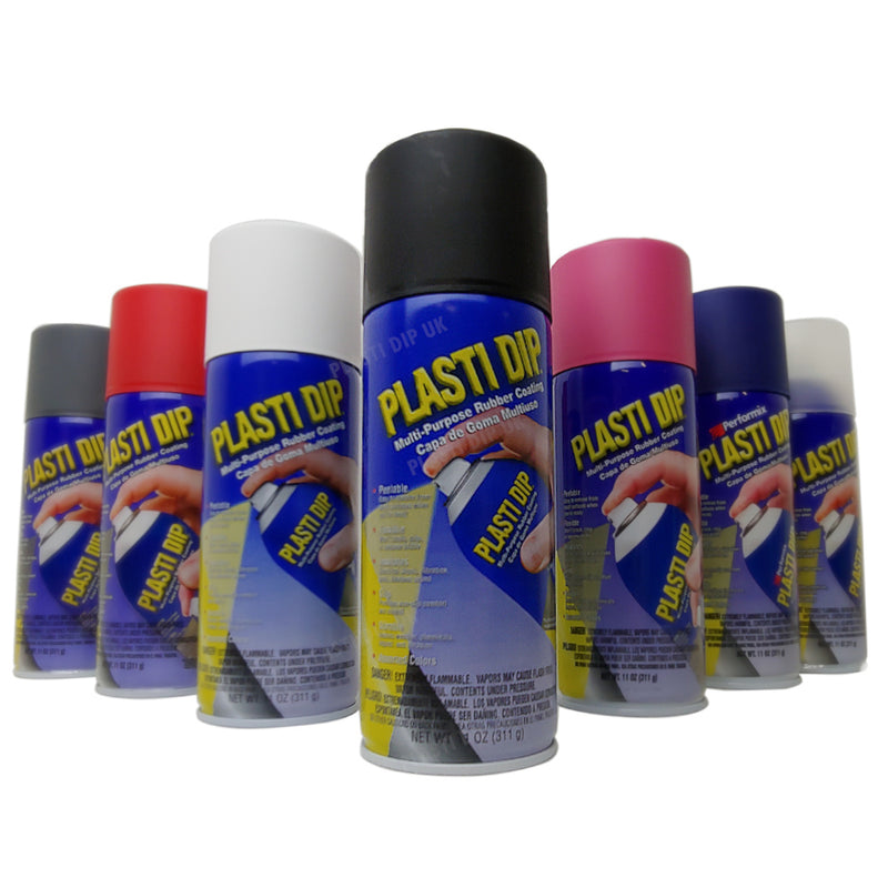 Plasti Dip Aerosol Spray 311g – White, Black & Clear