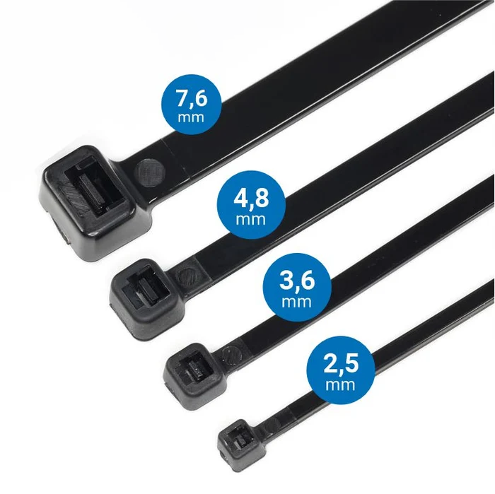 Going Dark Shop Black Cable Ties – Pack of 100