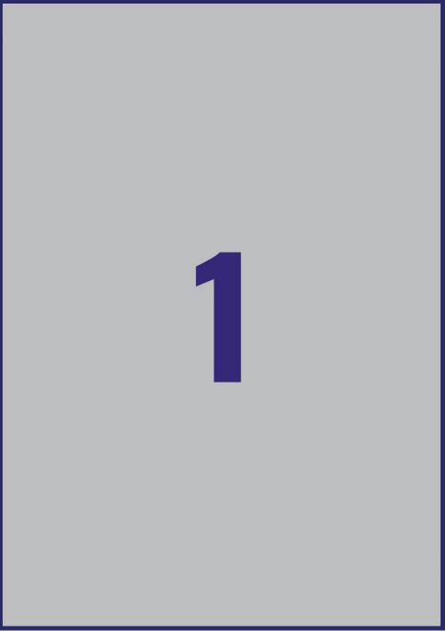 Avery Laser Heavy Duty Label 210 x 297mm - 1 per A4 Sheet - White - Pack of 20 Labels - L4775-20