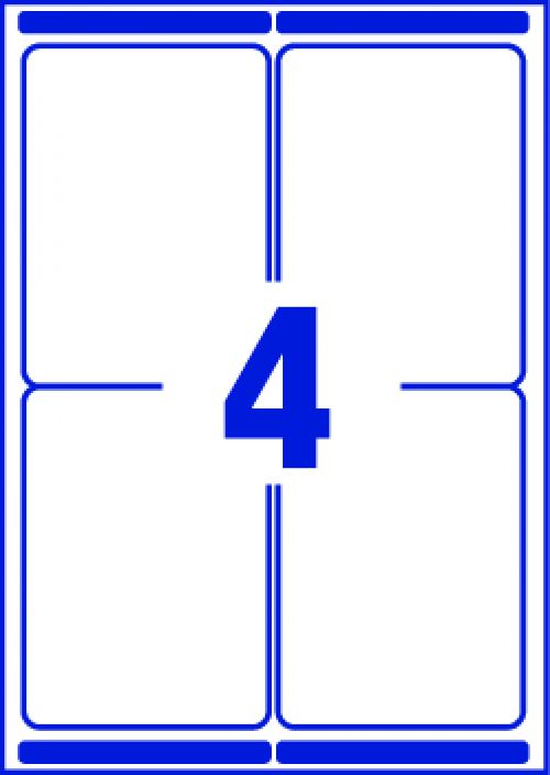 Avery Laser Parcel Label 139x99mm 4 Per A4 Sheet White (Pack 400 Labels) L7169-100