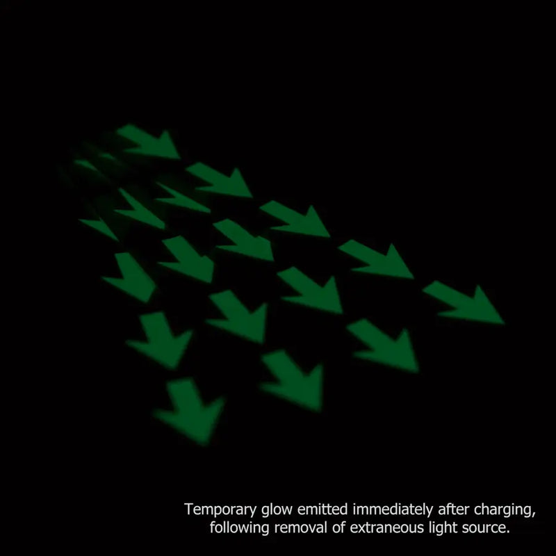 Le Mark Photoluminescent Glow Arrows – 25 × 19mm, Pack of 20