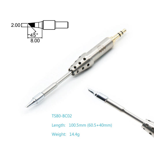 Miniware TS-BC02 Soldering Iron Tip — Compatible with TS80 &amp; TS80P