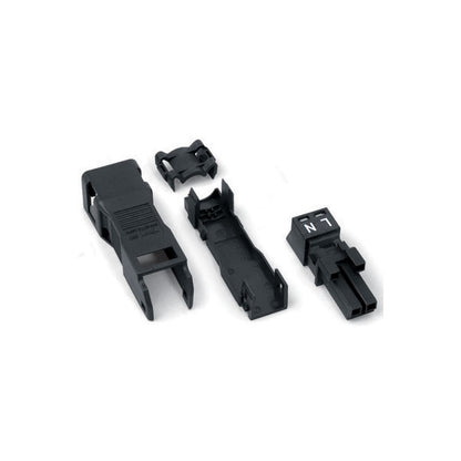 WAGO 890-102 — 2-Pole WINSTA® MINI Female Socket with Strain Relief